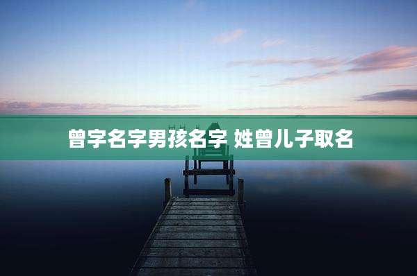 曾字名字男孩名字 姓曾儿子取名