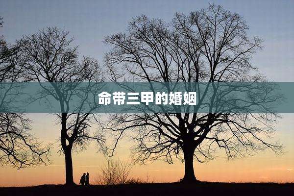 命带三甲的婚姻