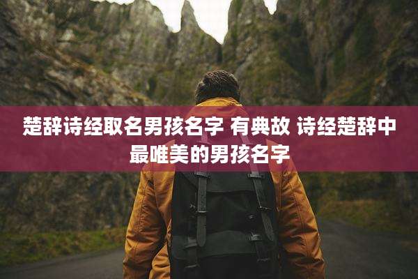 楚辞诗经取名男孩名字 有典故 诗经楚辞中最唯美的男孩名字