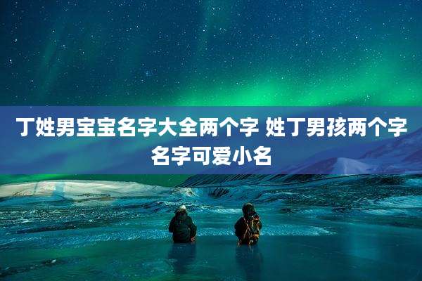 丁姓男宝宝名字大全两个字 姓丁男孩两个字名字可爱小名