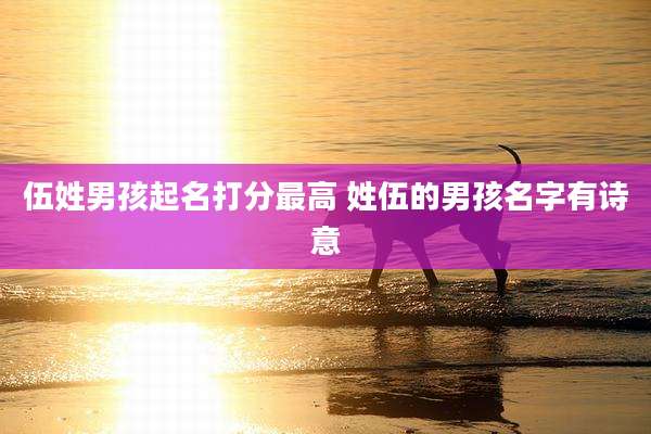 伍姓男孩起名打分最高 姓伍的男孩名字有诗意