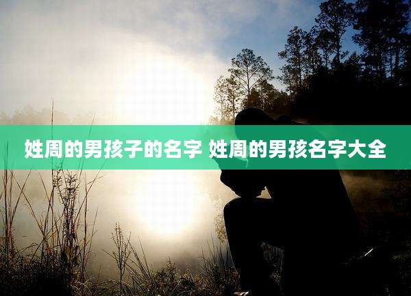 姓周的男孩子的名字 姓周的男孩名字大全