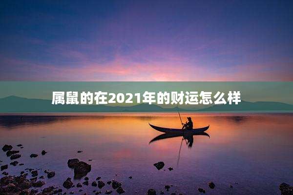 属鼠的在2021年的财运怎么样
