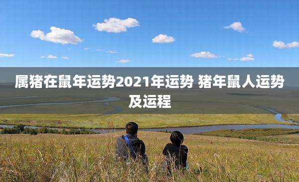 属猪在鼠年运势2021年运势 猪年鼠人运势及运程