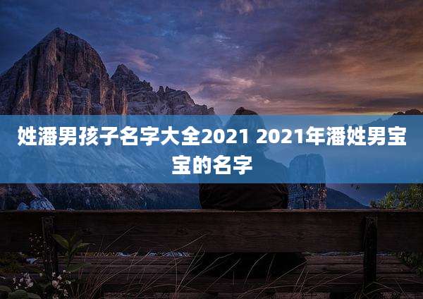 姓潘男孩子名字大全2021 2021年潘姓男宝宝的名字