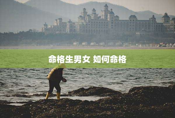 命格生男女 如何命格