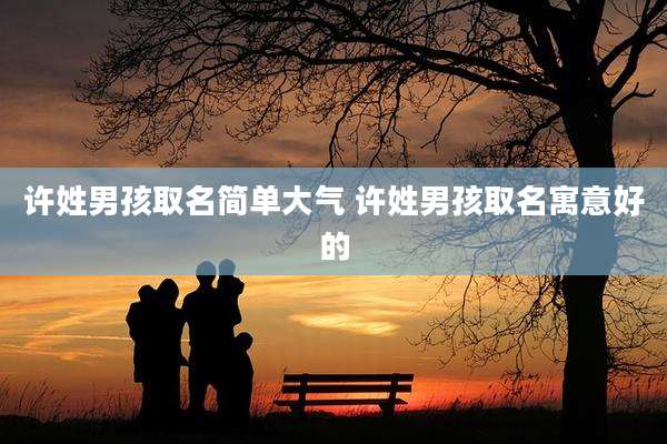 许姓男孩取名简单大气 许姓男孩取名寓意好的