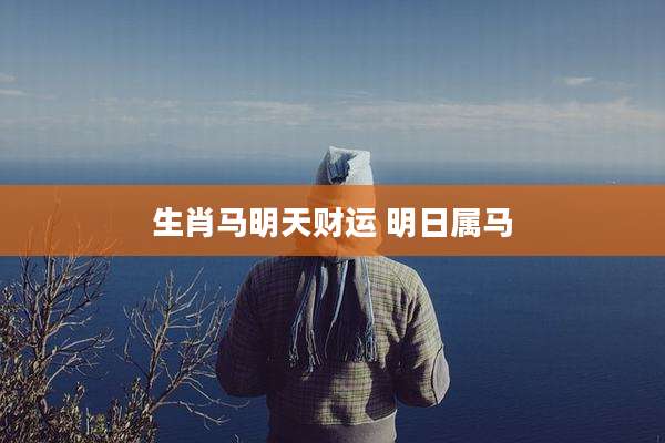 生肖马明天财运 明日属马