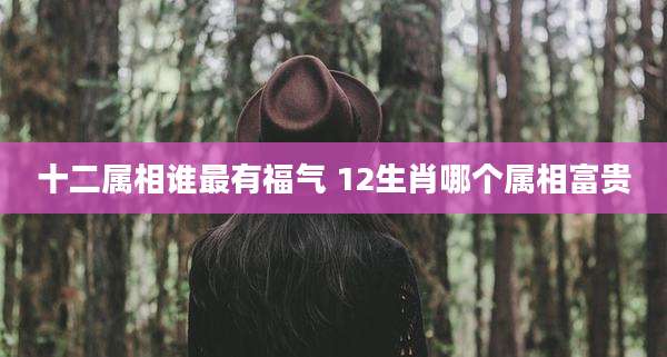 十二属相谁最有福气 12生肖哪个属相富贵