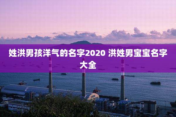 姓洪男孩洋气的名字2020 洪姓男宝宝名字大全