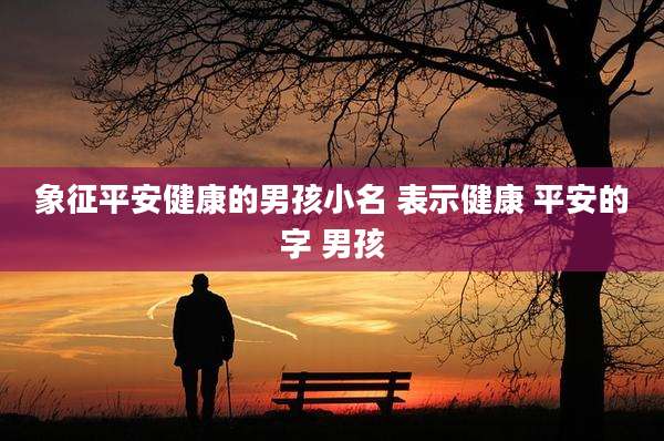 象征平安健康的男孩小名 表示健康 平安的字 男孩