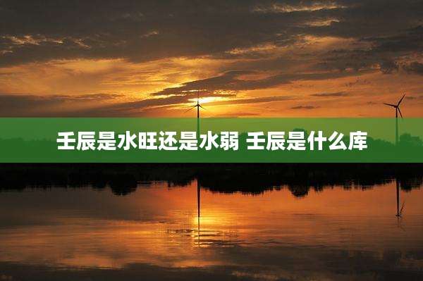 壬辰是水旺还是水弱 壬辰是什么库