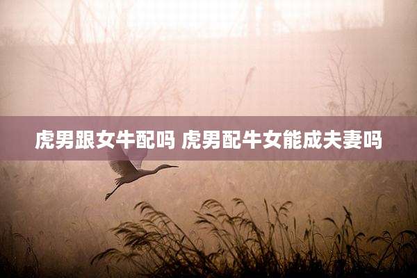 虎男跟女牛配吗 虎男配牛女能成夫妻吗