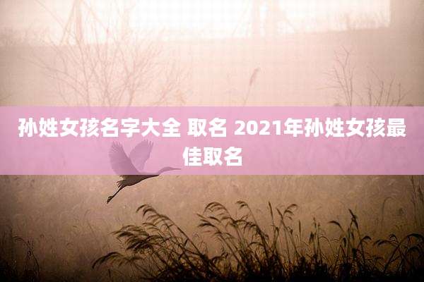 孙姓女孩名字大全 取名 2021年孙姓女孩最佳取名