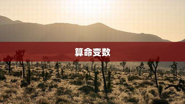 算命变数