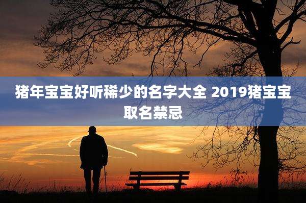猪年宝宝好听稀少的名字大全 2019猪宝宝取名禁忌