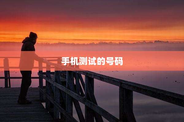 手机测试的号码