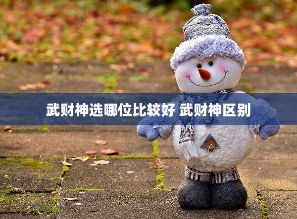 武财神选哪位比较好 武财神区别