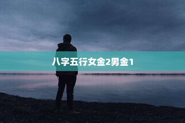 八字五行女金2男金1