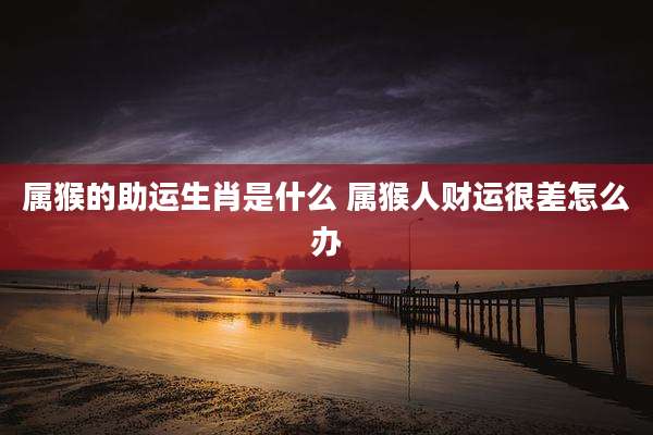 属猴的助运生肖是什么 属猴人财运很差怎么办