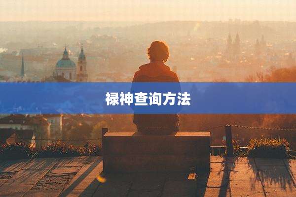 禄神查询方法