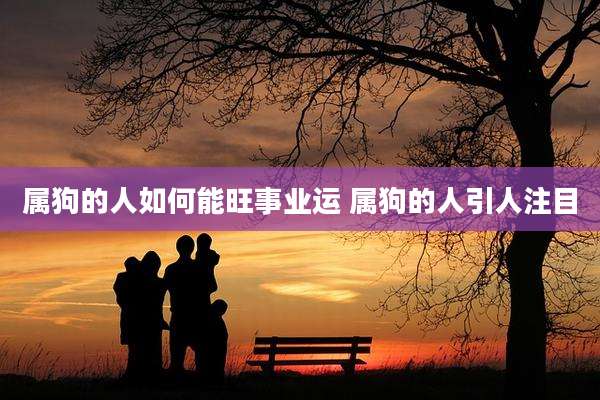 属狗的人如何能旺事业运 属狗的人引人注目