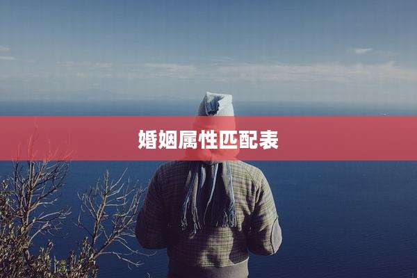 婚姻属性匹配表