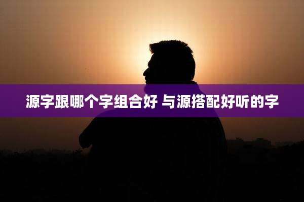 源字跟哪个字组合好 与源搭配好听的字