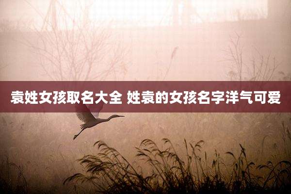 袁姓女孩取名大全 姓袁的女孩名字洋气可爱