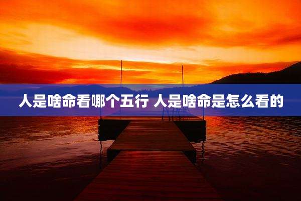 人是啥命看哪个五行 人是啥命是怎么看的