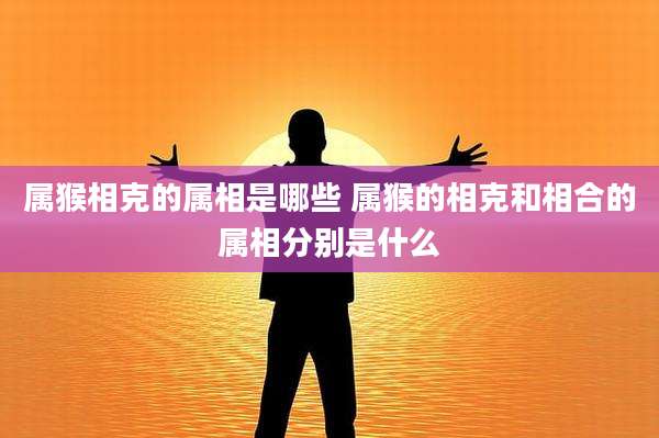 属猴相克的属相是哪些 属猴的相克和相合的属相分别是什么