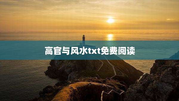 高官与风水txt免费阅读
