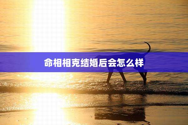 命相相克结婚后会怎么样