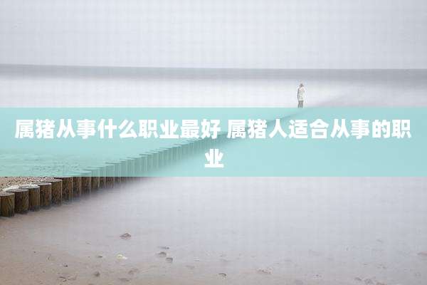 属猪从事什么职业最好 属猪人适合从事的职业
