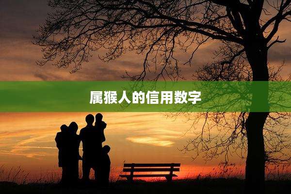 属猴人的信用数字