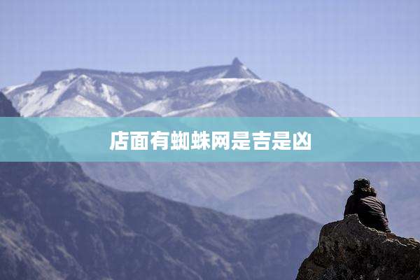 店面有蜘蛛网是吉是凶