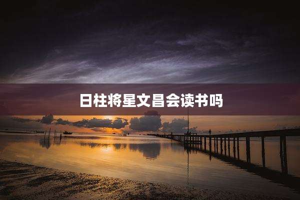 日柱将星文昌会读书吗