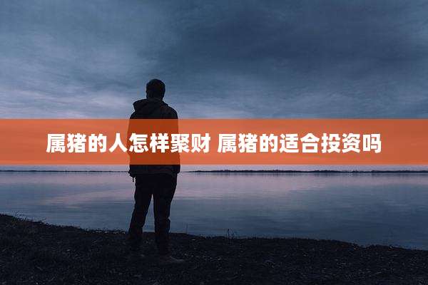 属猪的人怎样聚财 属猪的适合投资吗