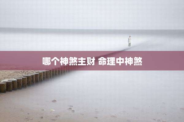 哪个神煞主财 命理中神煞