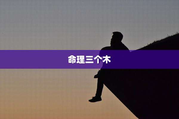 命理三个木