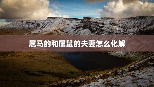 属马的和属鼠的夫妻怎么化解
