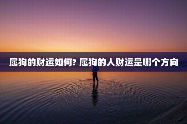 属狗的财运如何? 属狗的人财运是哪个方向