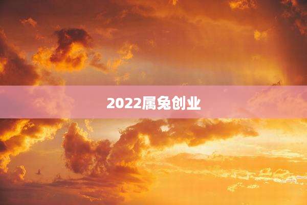 2022属兔创业