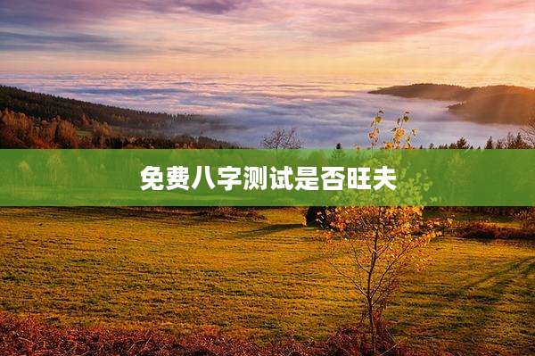 免费八字测试是否旺夫