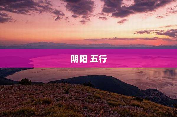 阴阳 五行