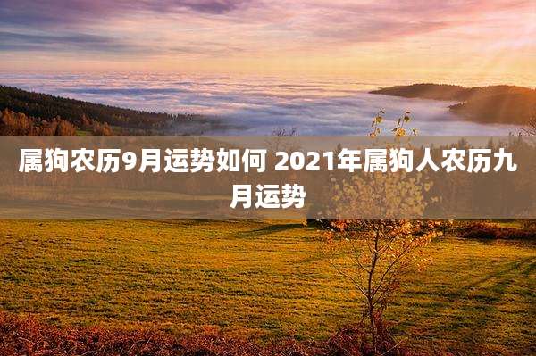 属狗农历9月运势如何 2021年属狗人农历九月运势