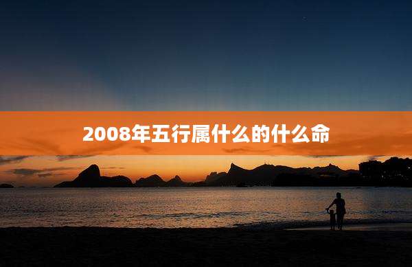 2008年五行属什么的什么命