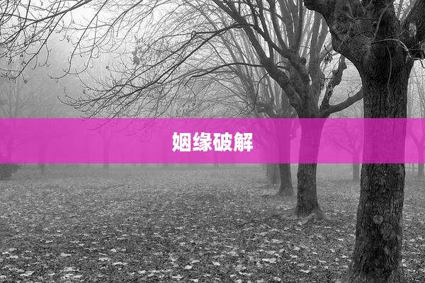 姻缘破解
