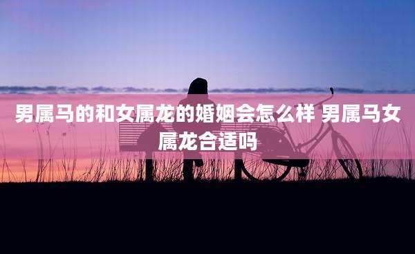 男属马的和女属龙的婚姻会怎么样 男属马女属龙合适吗