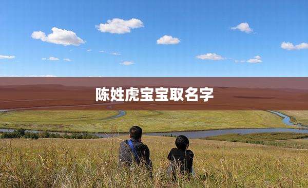 陈姓虎宝宝取名字
